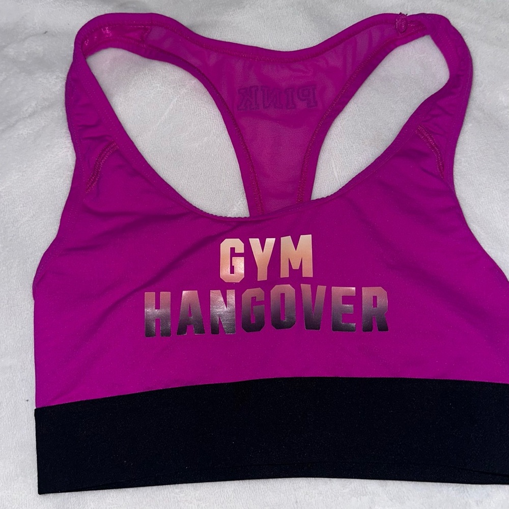 Victoria’s Secret PINK S Sports Bra Logo Racerback